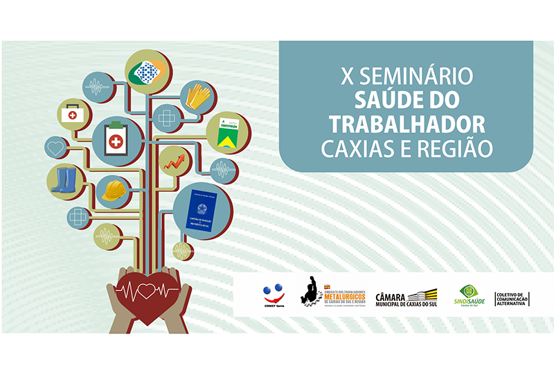 Imagem do banner de divulgação do seminário ''X Seminário Saúde do Trabalhador''