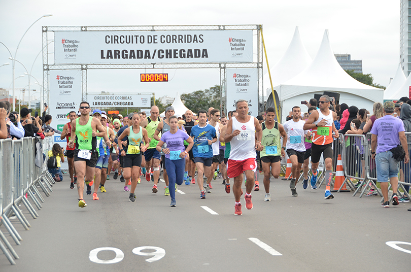 Foto da largada da corrida