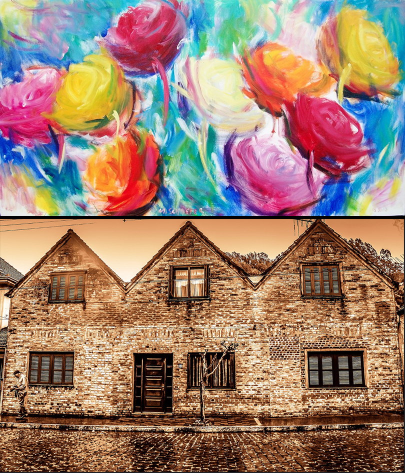 imagens da exposição de pinturas e da mostra fotográfica