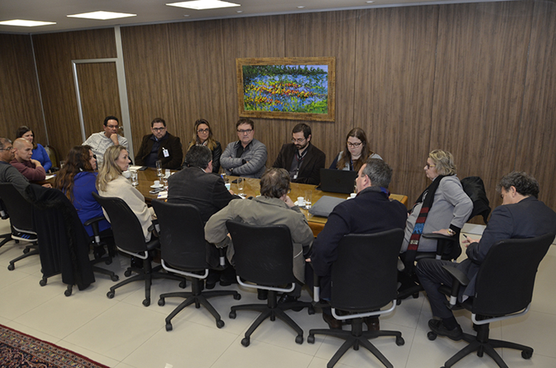 Fórum de Relações Institucionais se reúne no salão-nobre da Presidência do TRT-RS