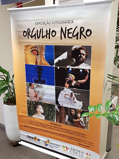 Imagem do cartaz de divulgação exposto no saguão do Foro Trabalhista de Sapiranga