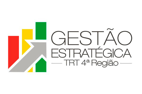 Logomarca da gestão estratégica do TRT-RS