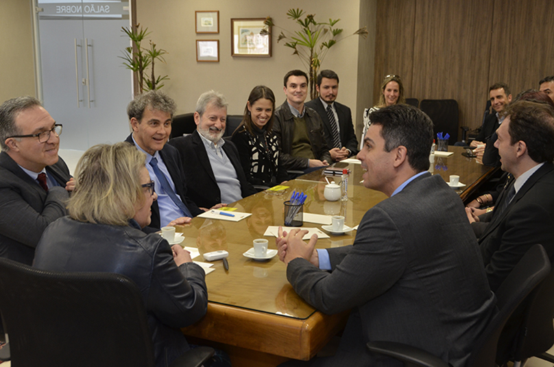 Reunião no Salão Nobre da Presidência