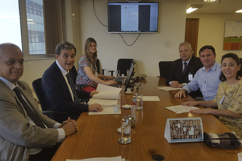 Foto com os participantes da Conciliação Coletiva