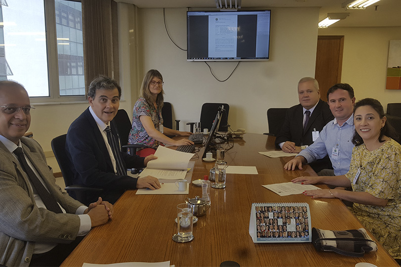 Foto com os participantes da Conciliação Coletiva