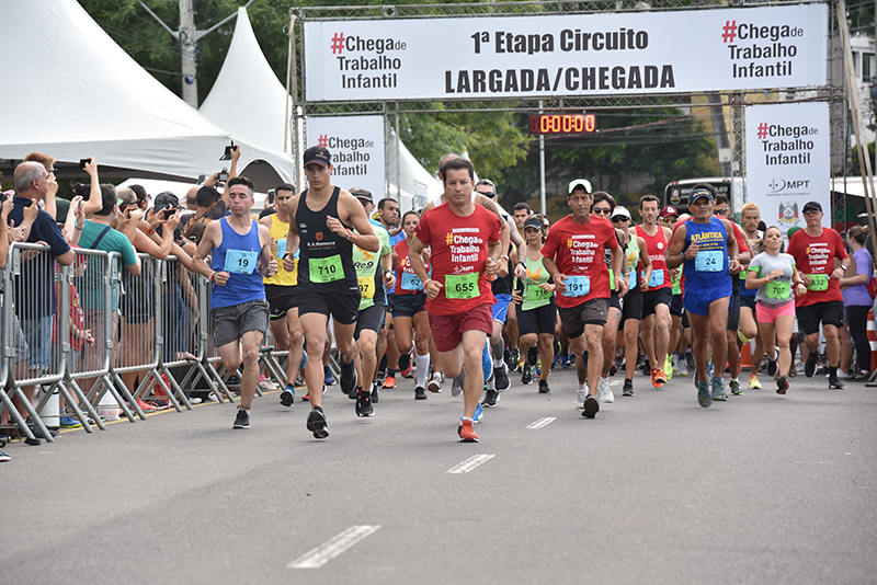 Foto da largada da corrida
