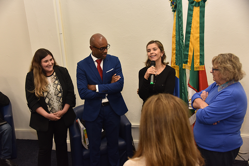 Presidente Vania ministrou aula magna do curso de Direito da Universidade Estácio de Sá, em Porto Alegre