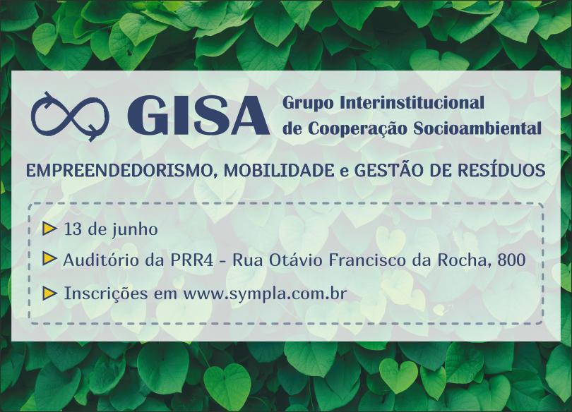 Imagem com informações do evento.