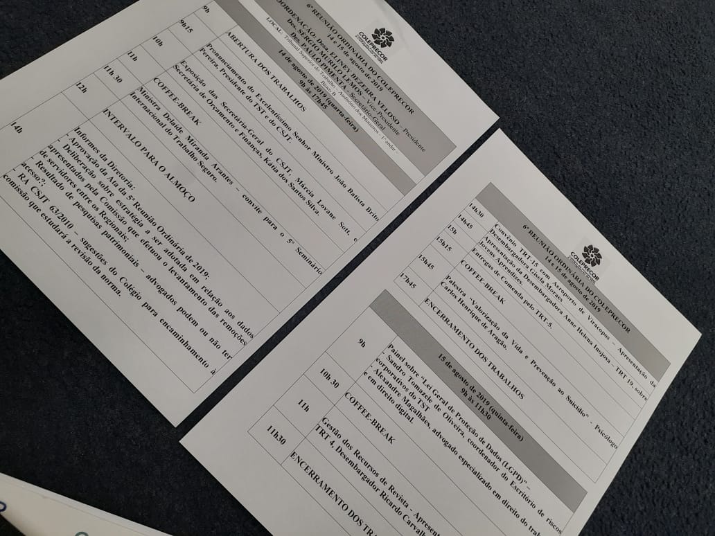 Imagem da programação