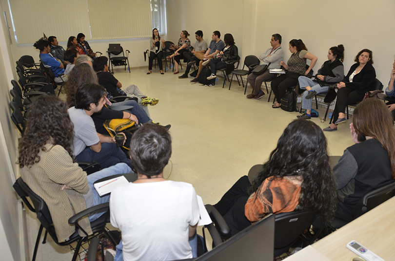 roda de conversas com lideranças guarani na Escola Judicial