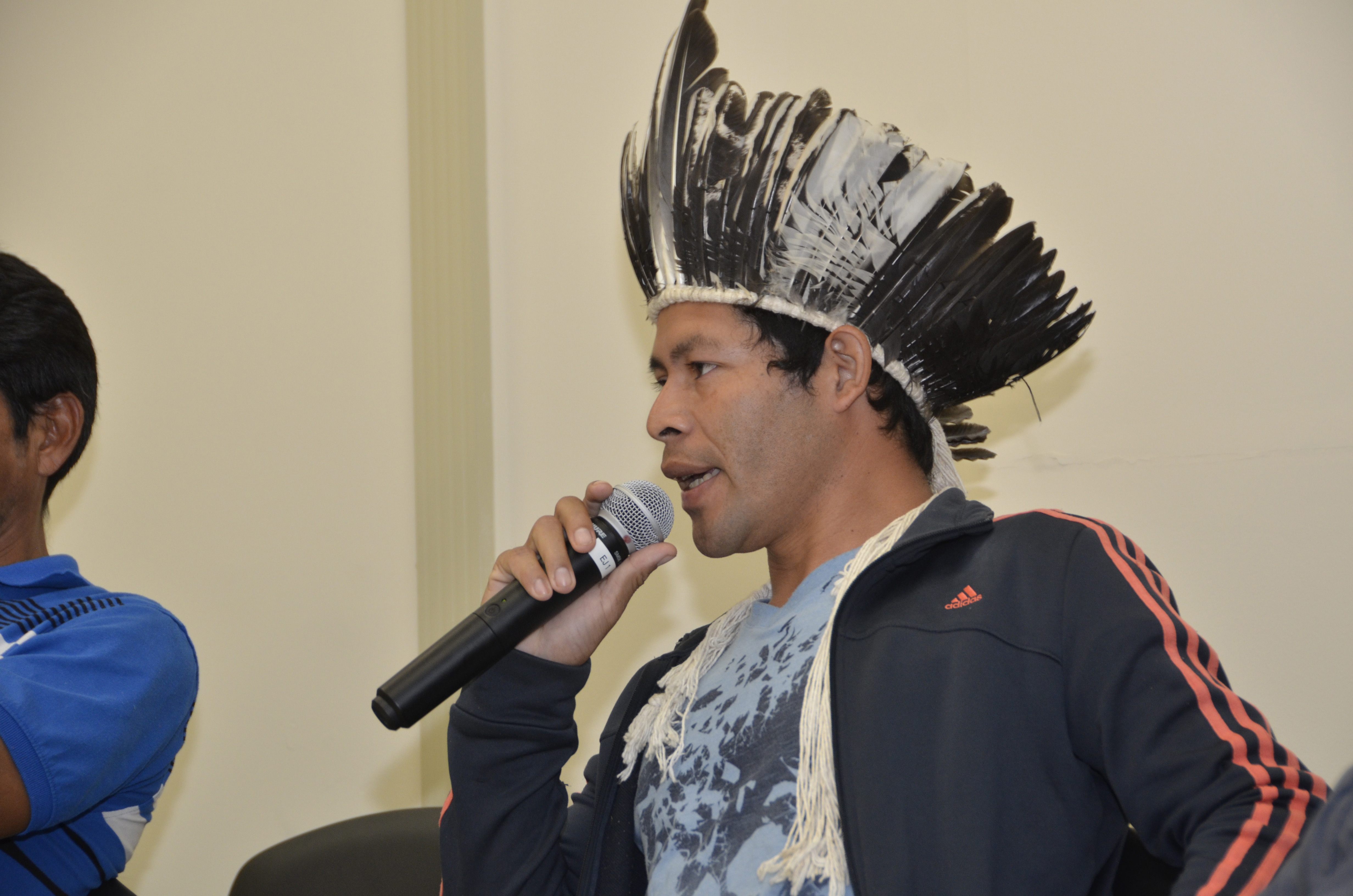 roda de conversas com lideranças guarani na Escola Judicial