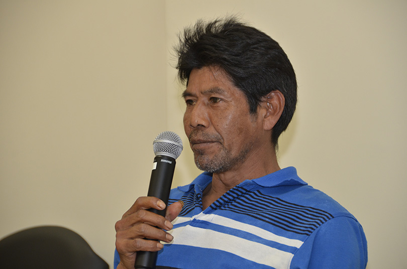 roda de conversas com lideranças guarani na Escola Judicial