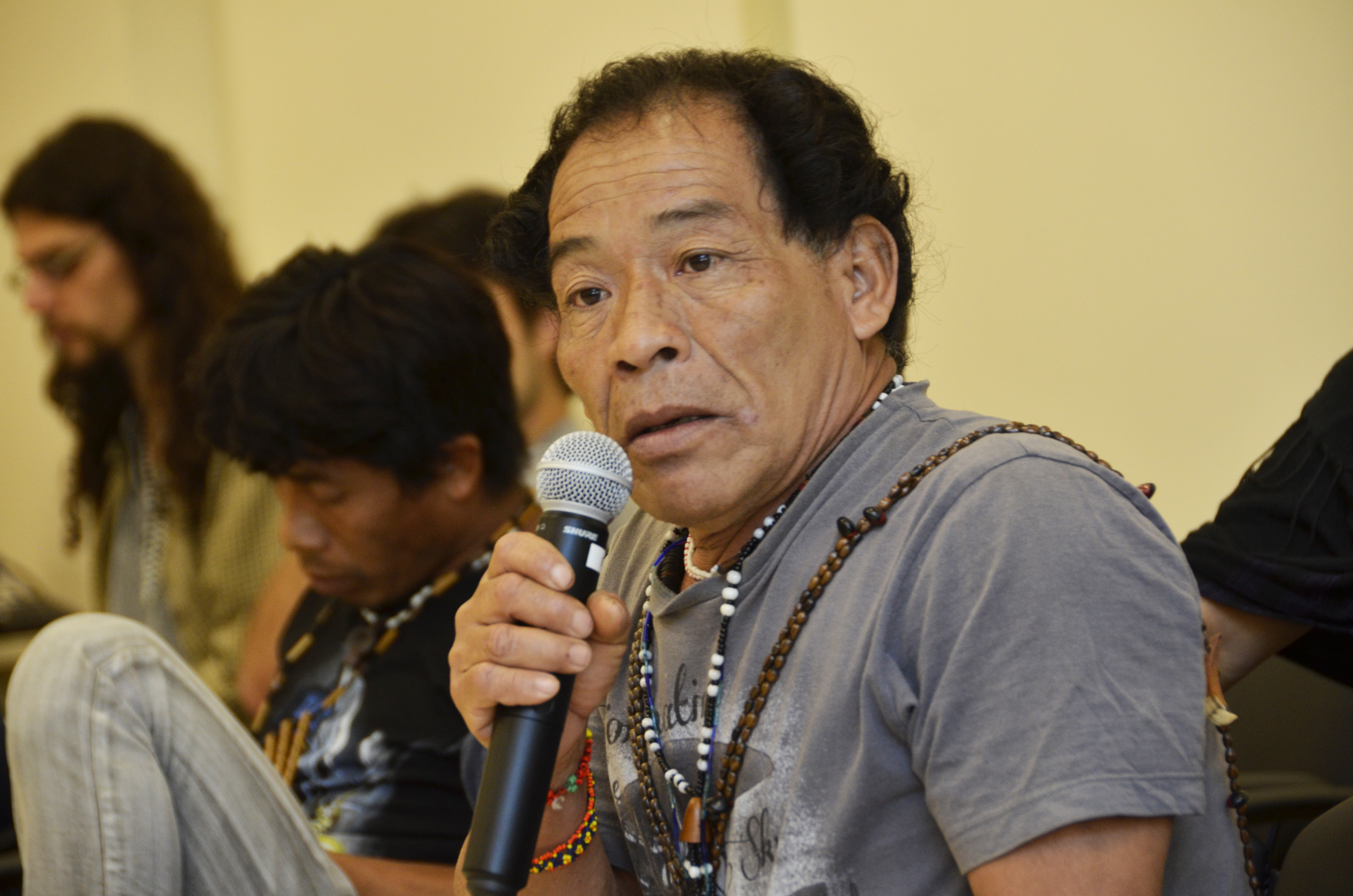 roda de conversas com lideranças guarani na Escola Judicial