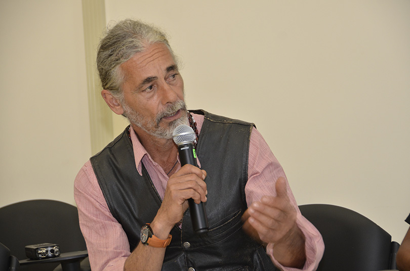 roda de conversas com lideranças guarani na Escola Judicial