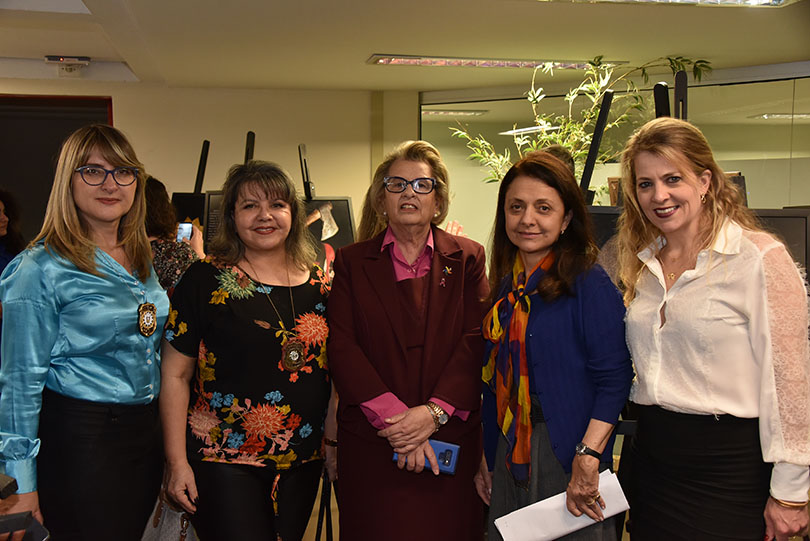 cerimônia de inauguração da exposição