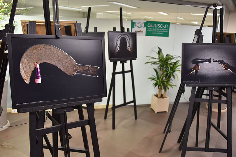 cerimônia de inauguração da exposição