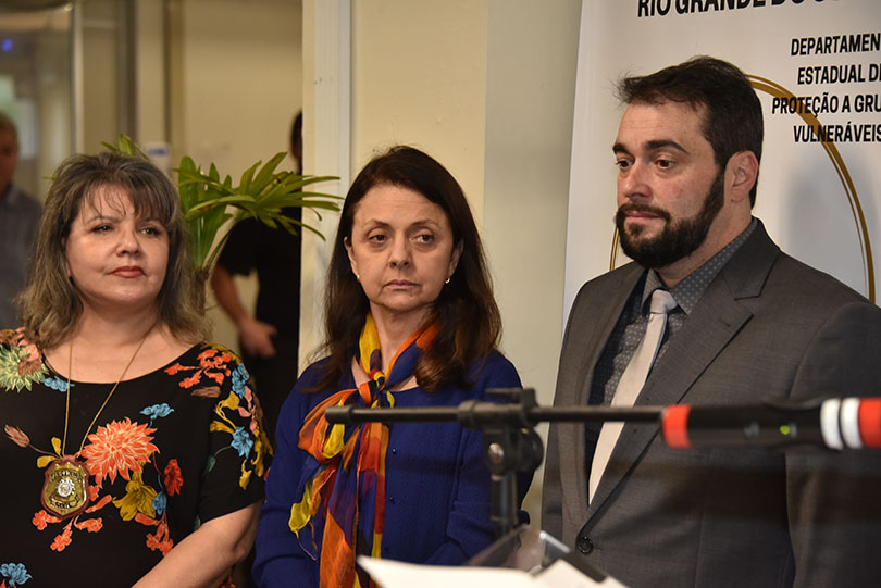 cerimônia de inauguração da exposição