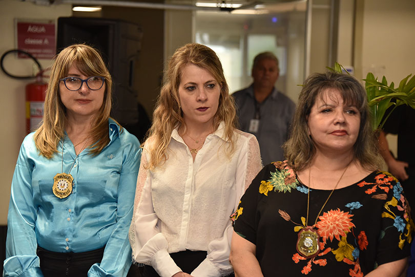 cerimônia de inauguração da exposição