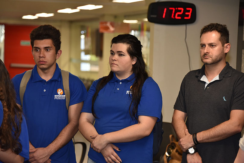 cerimônia de inauguração da exposição