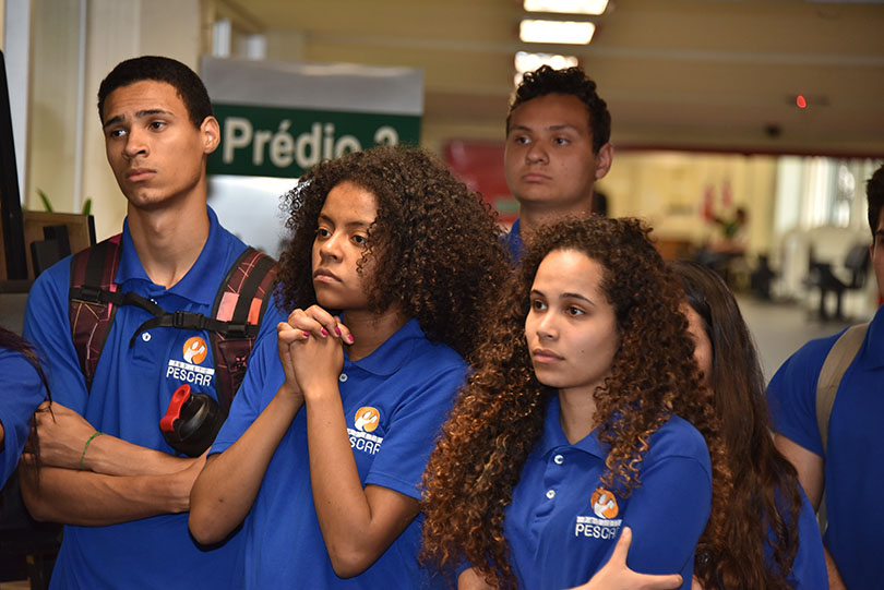 cerimônia de inauguração da exposição