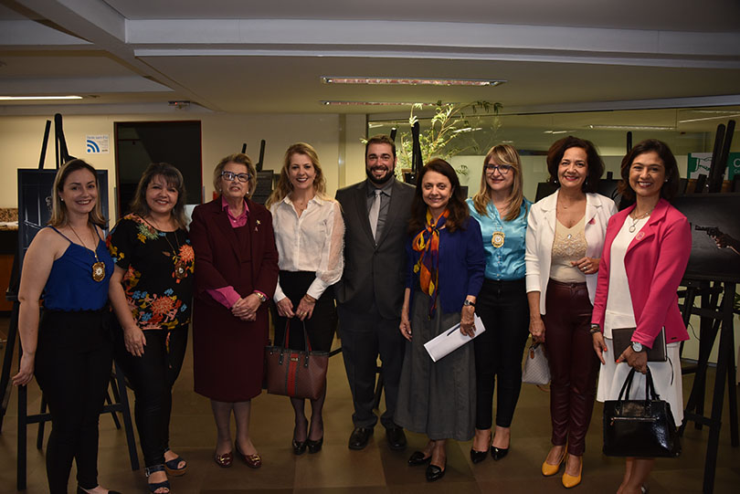 cerimônia de inauguração da exposição