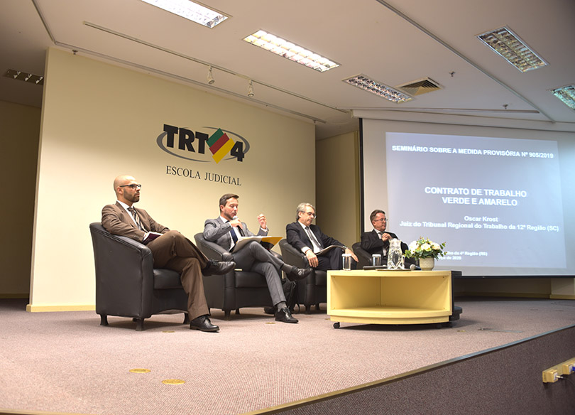 Oscar Krost, Rodrigo Trindade de Souza, Paulo Joarês Vieira e Paulo Leal.
