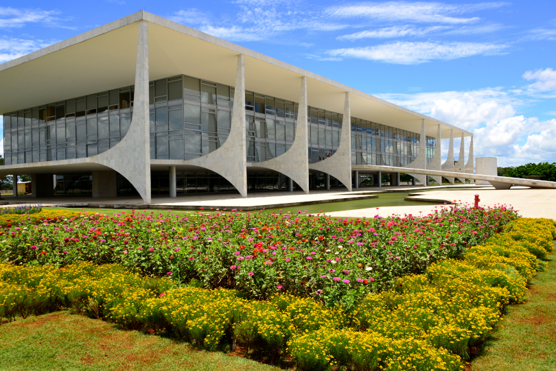 Foto da fachada do Palácio do Planalto