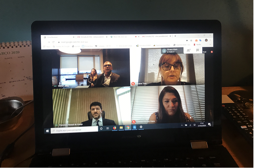 Audiência realizada por videoconferência