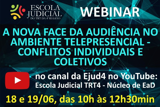 Arte com informações sobre o evento