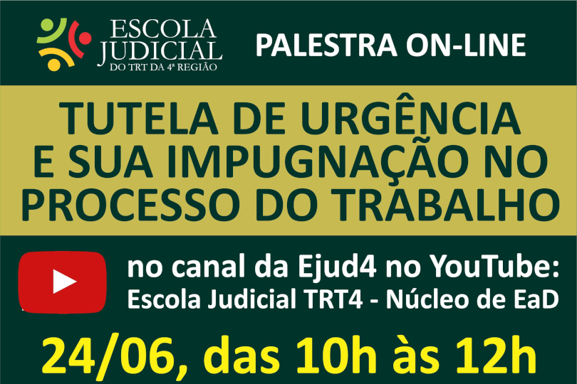 Arte de divulgação, com as principais informações e as fotos do palestrante e debatedor