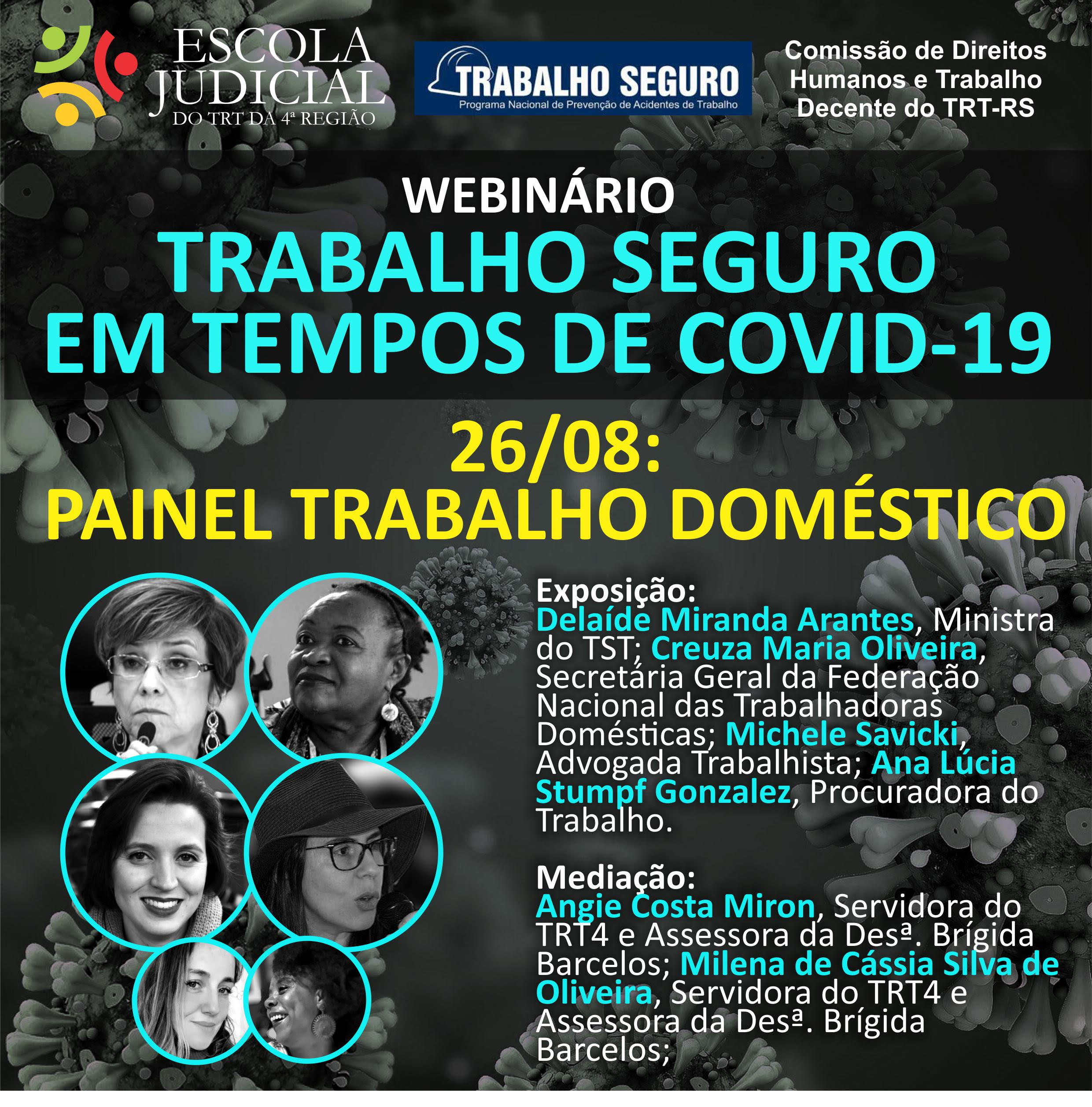 Pra Cego Ver: convite para painel sobre Trabalho Doméstico em tempos de Covid-19