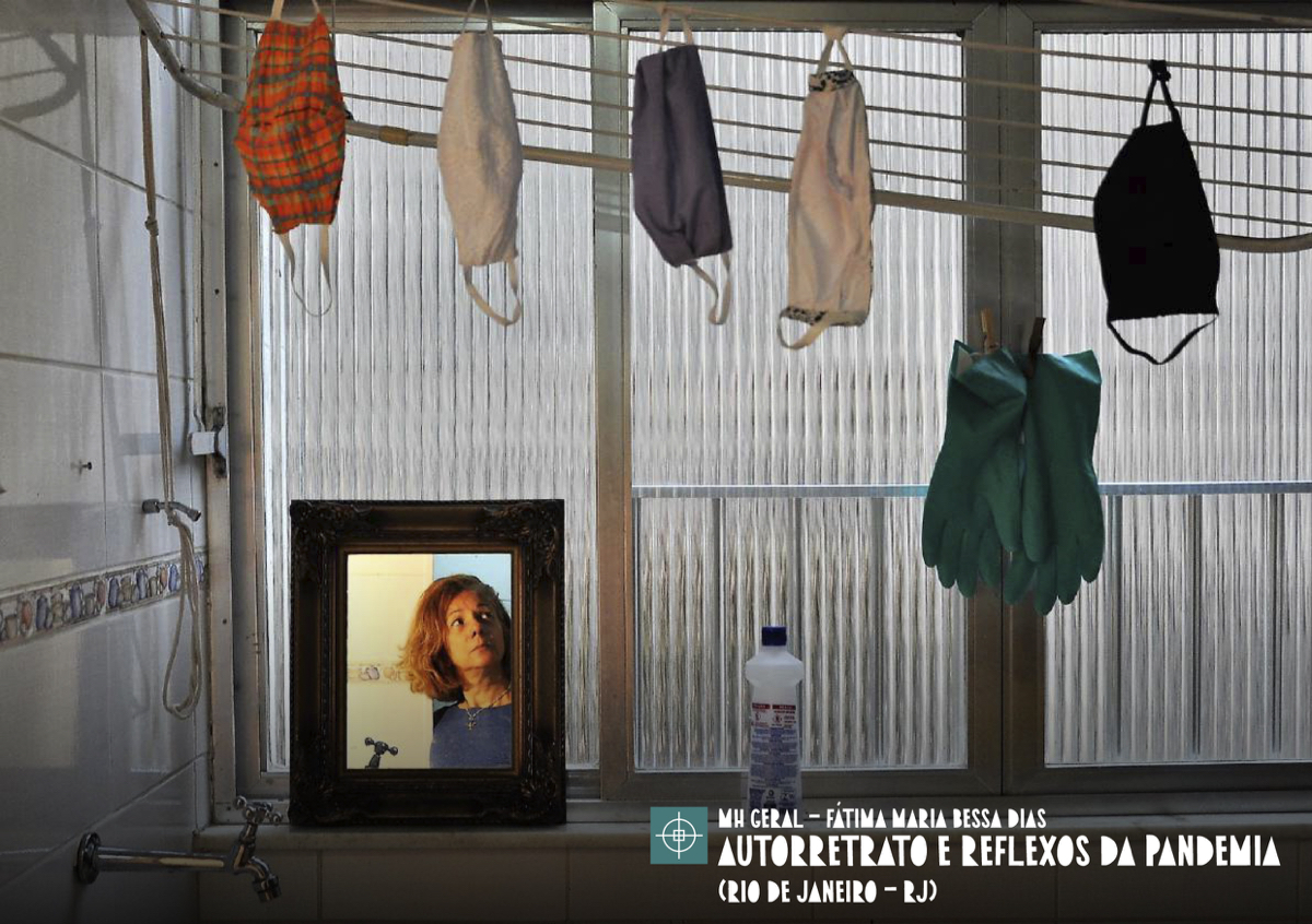 Menção Honrosa Geral - Fátima Maria Bessa Dias - Autorretrato e Reflexos da Pandemia (Rio de Janeiro/RJ)