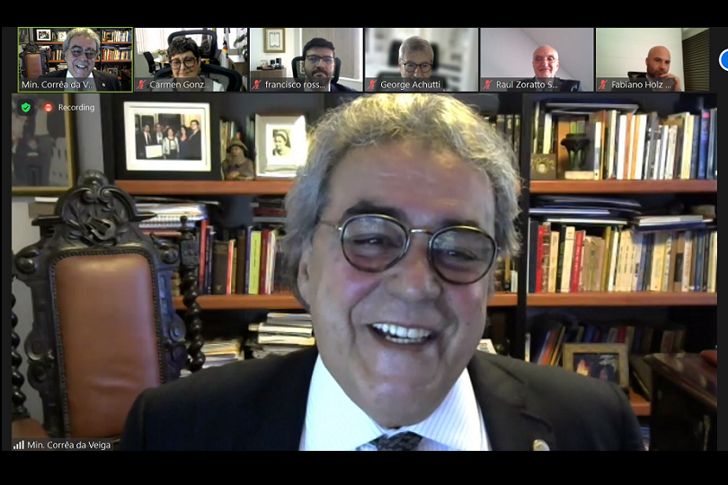 Ministro Aloysio, em reunião com desembargadores do TRT-RS.