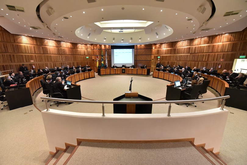 Sessão plenária da última eleição do TRT-RS, em 4 de outubro de 2019.