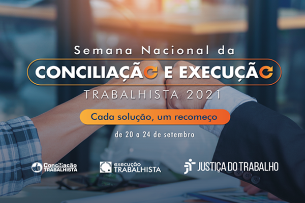 Arte de divulgação, com o nome, a data e o slogan do evento. No fundo, aparece uma foto de duas pessoas se cumprimentando, encostando os punhos fechados.