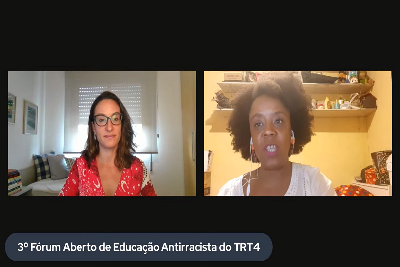 Juíza Mariana Piccoli Lerina e servidora Milena de Cássia Silva de Oliveira.