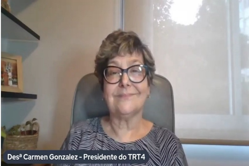 Presidente do TRT-RS desa. Carmen Gonzalez.