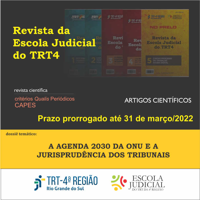 Prazo para o recebimento de artigos prorrogado até 31/3.