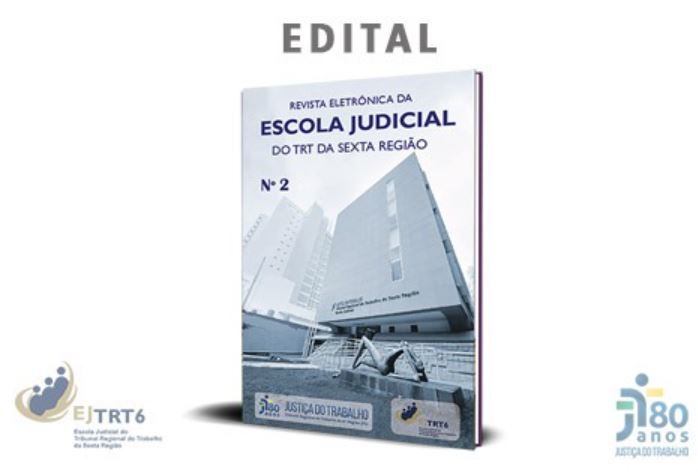 A EJud6 recebe  colaborações para a 2a. edição até 17/3, próxima quinta-feira!