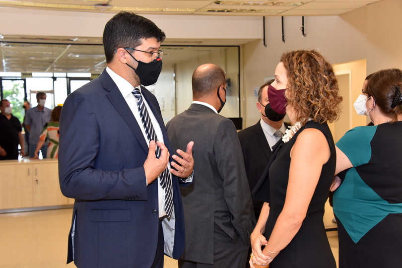 Presidente Rossal e juíza