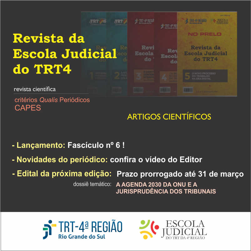 Confira as novidades da revista científica da Ejud4 para 2022!