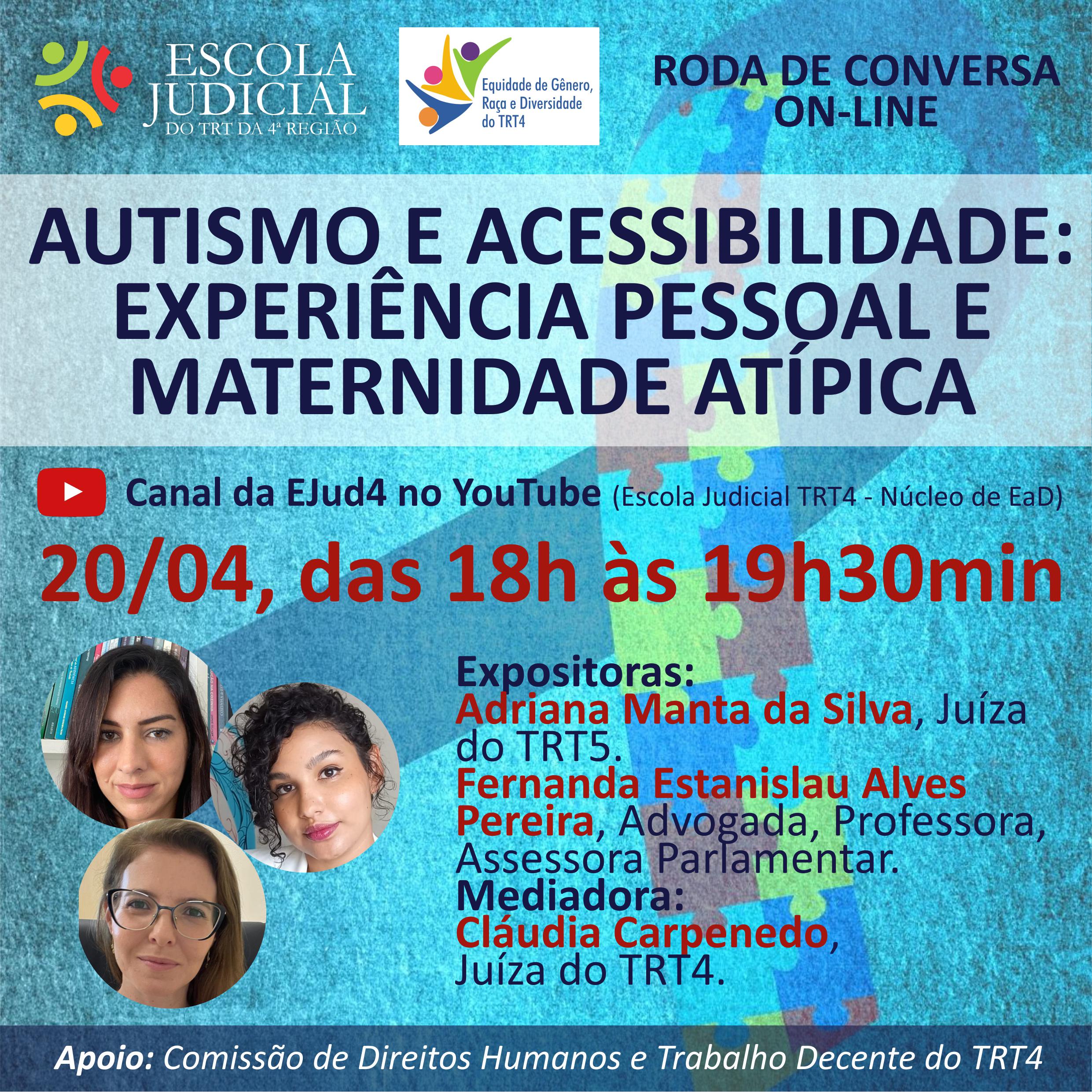 Card de divulgação do evento. Descrição detalhada da imagem ao final do corpo da notícia.