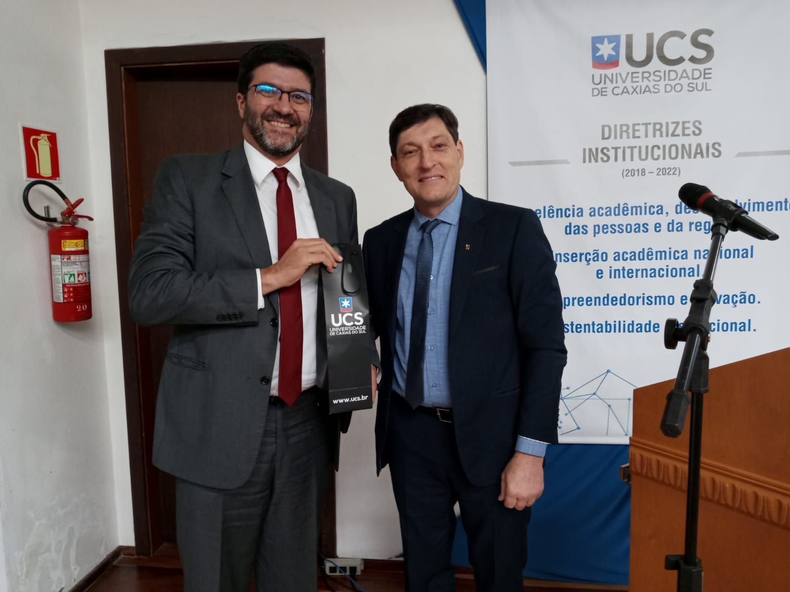 Des. Rossal e Prof. Gelson Rech