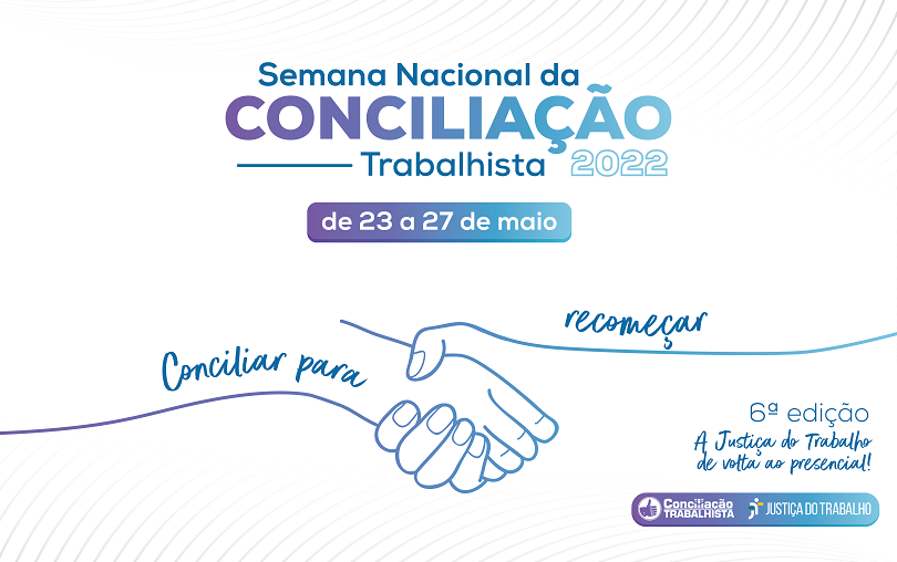 Banner da Semana Nacional da Conciliação Trabalhista