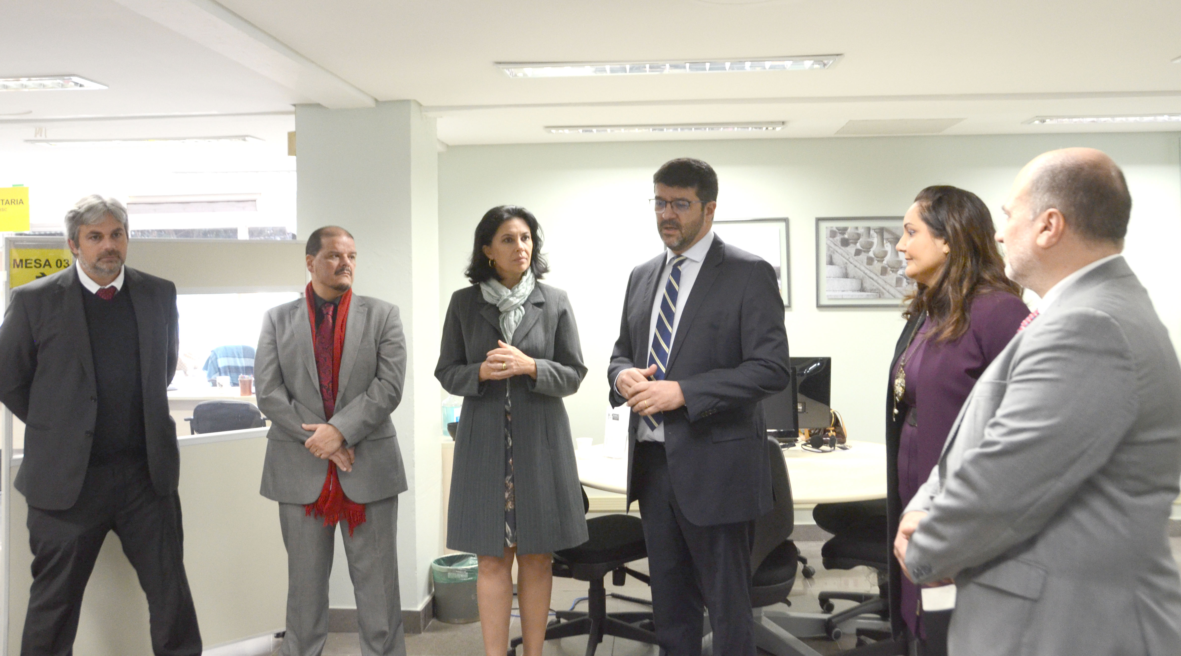 Presidente Francisco Rossal e convidados