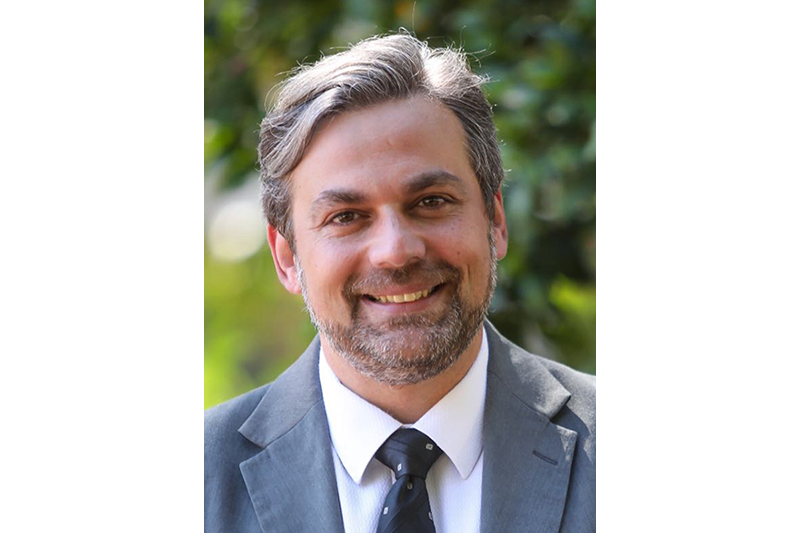Foto de rosto do juiz Tiago Mallmann.