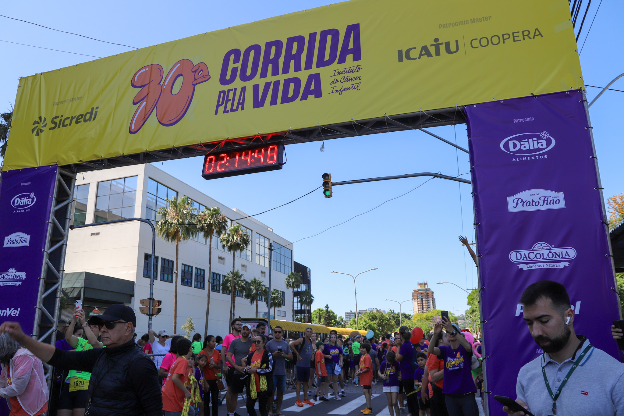 Pórtico de chegada da Maratona.