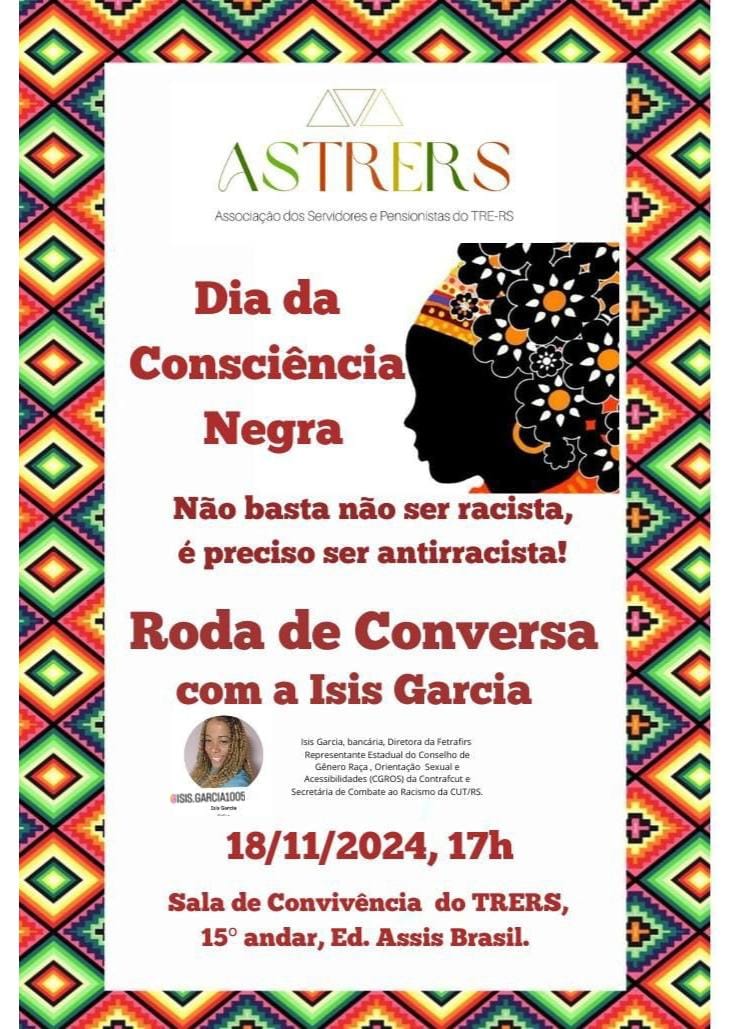 Card de divulgação do evento, com informações gerais.