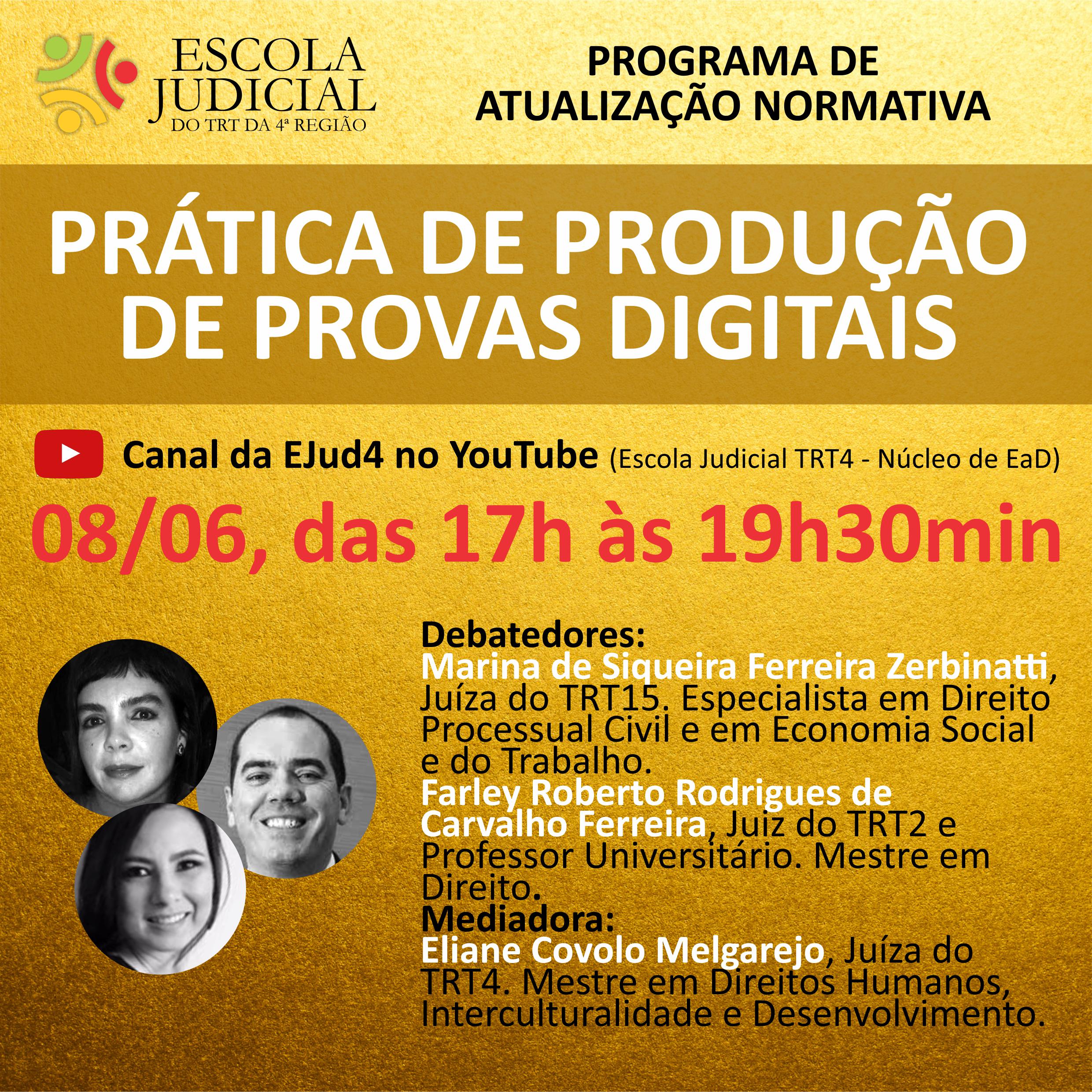 Card de divulgação do evento. Descrição detalhada ao final da notícia.
