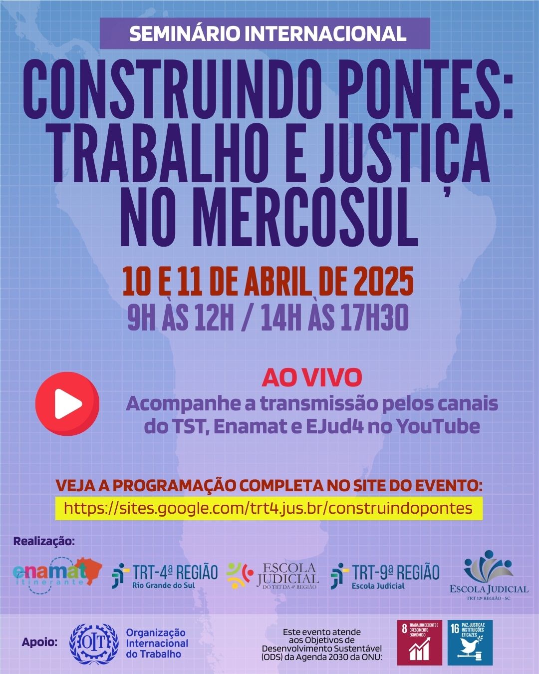 Card de divulgação com informações gerais sobre o evento.